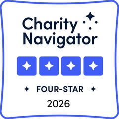 Charity Navigator Four-Star rating, 2026 (opens in a new tab)